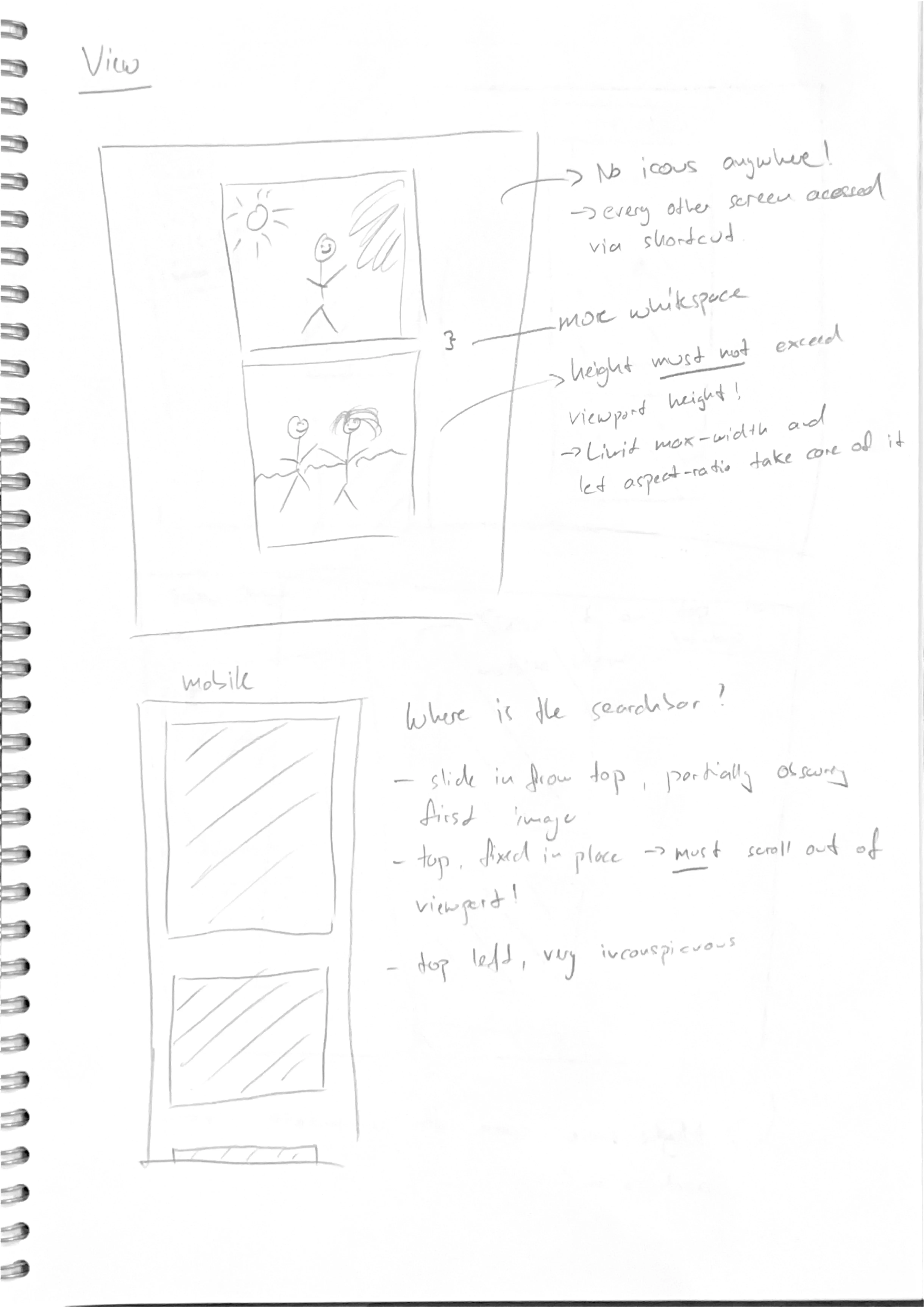 Screenshot of UX concept