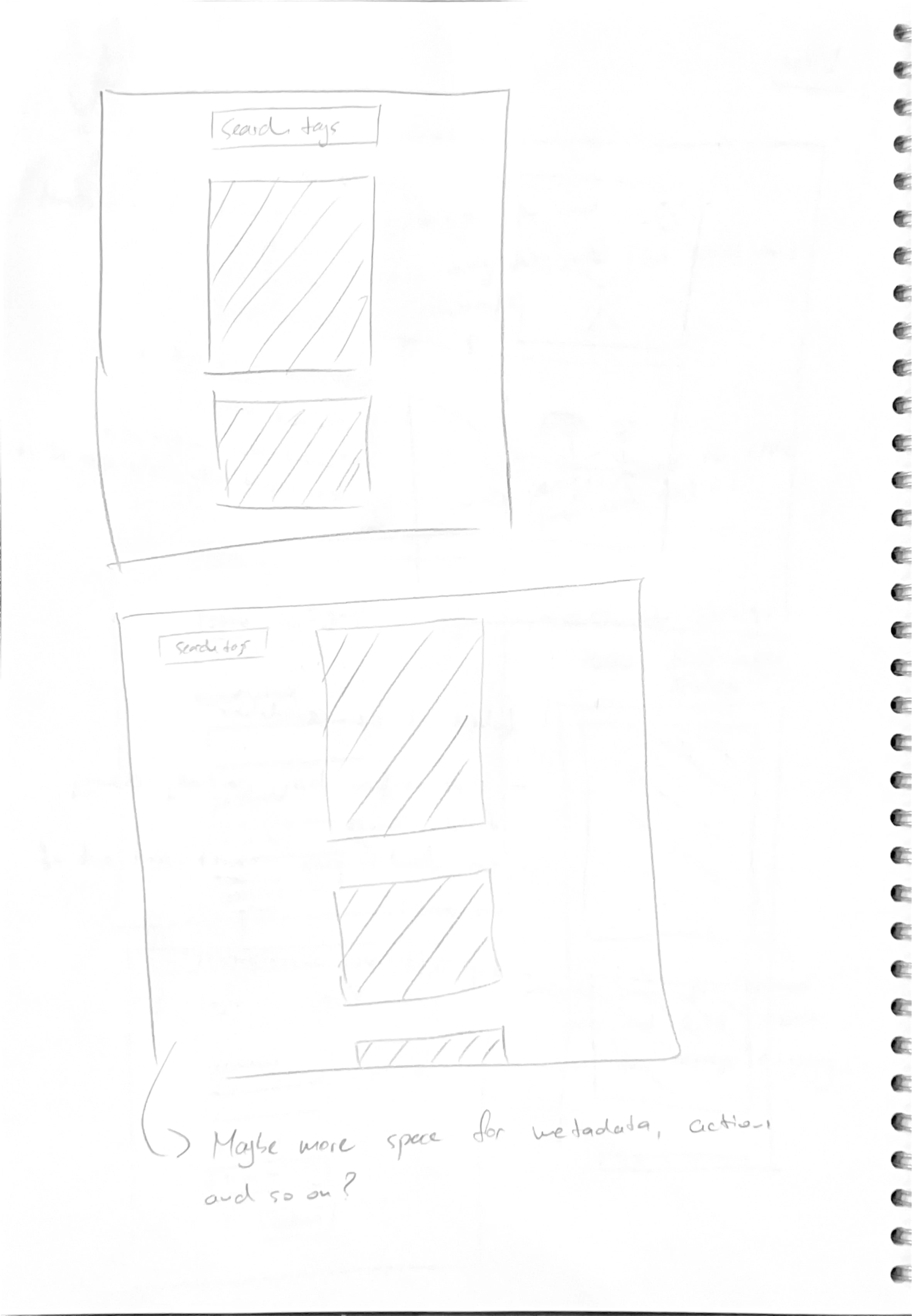 Screenshot of UX concept