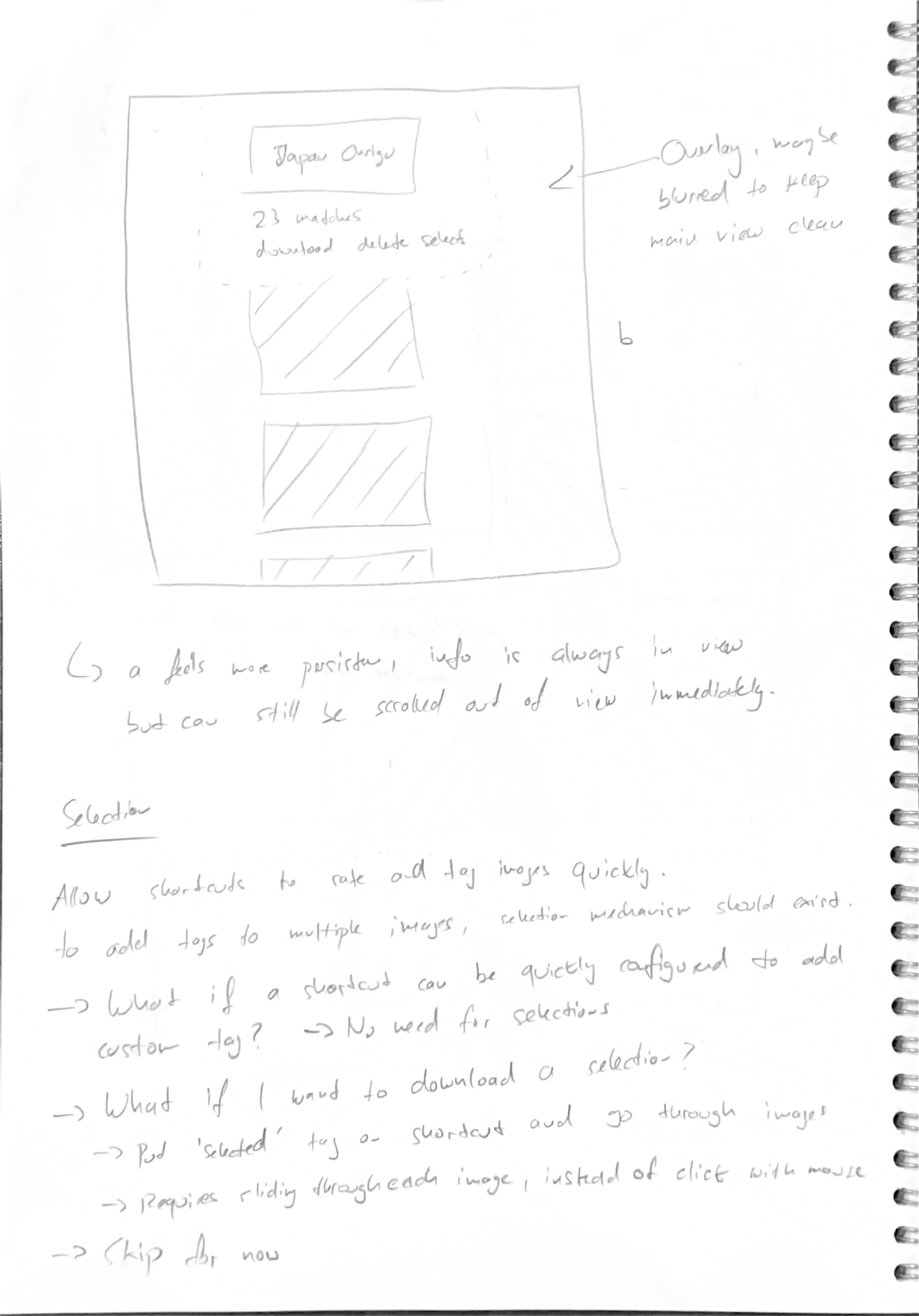 Screenshot of UX concept