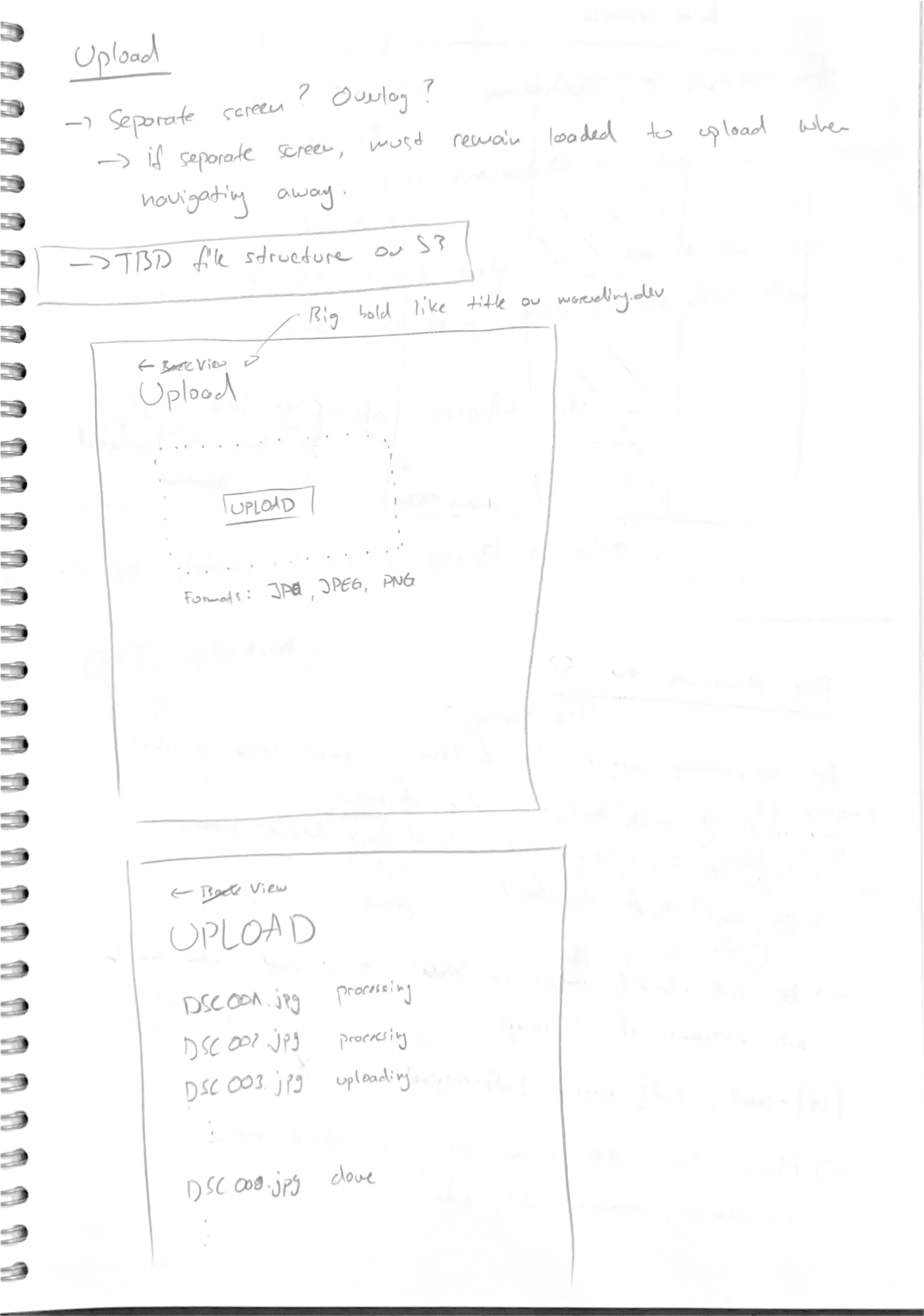 Screenshot of UX
concept