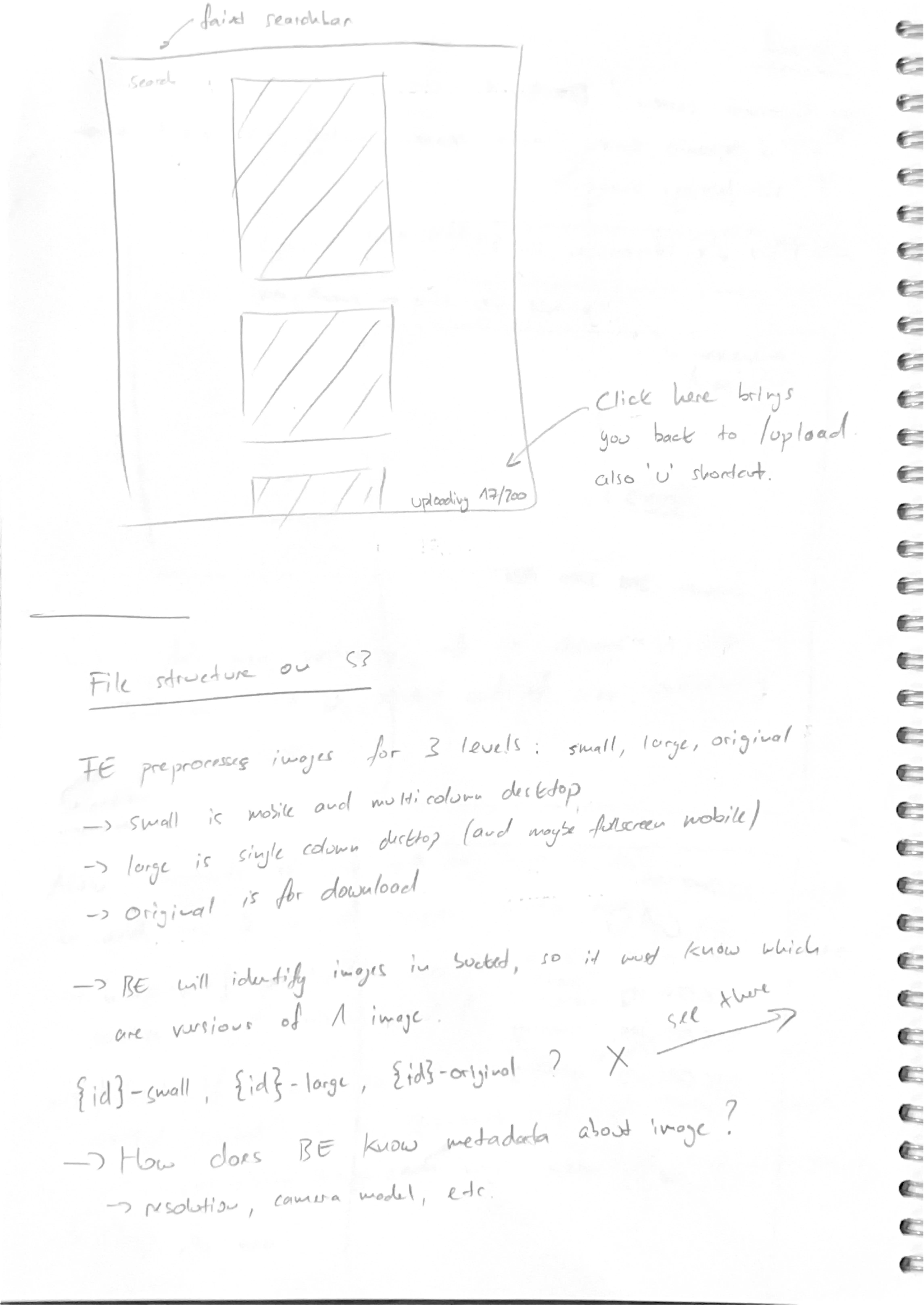 Screenshot of UX concept