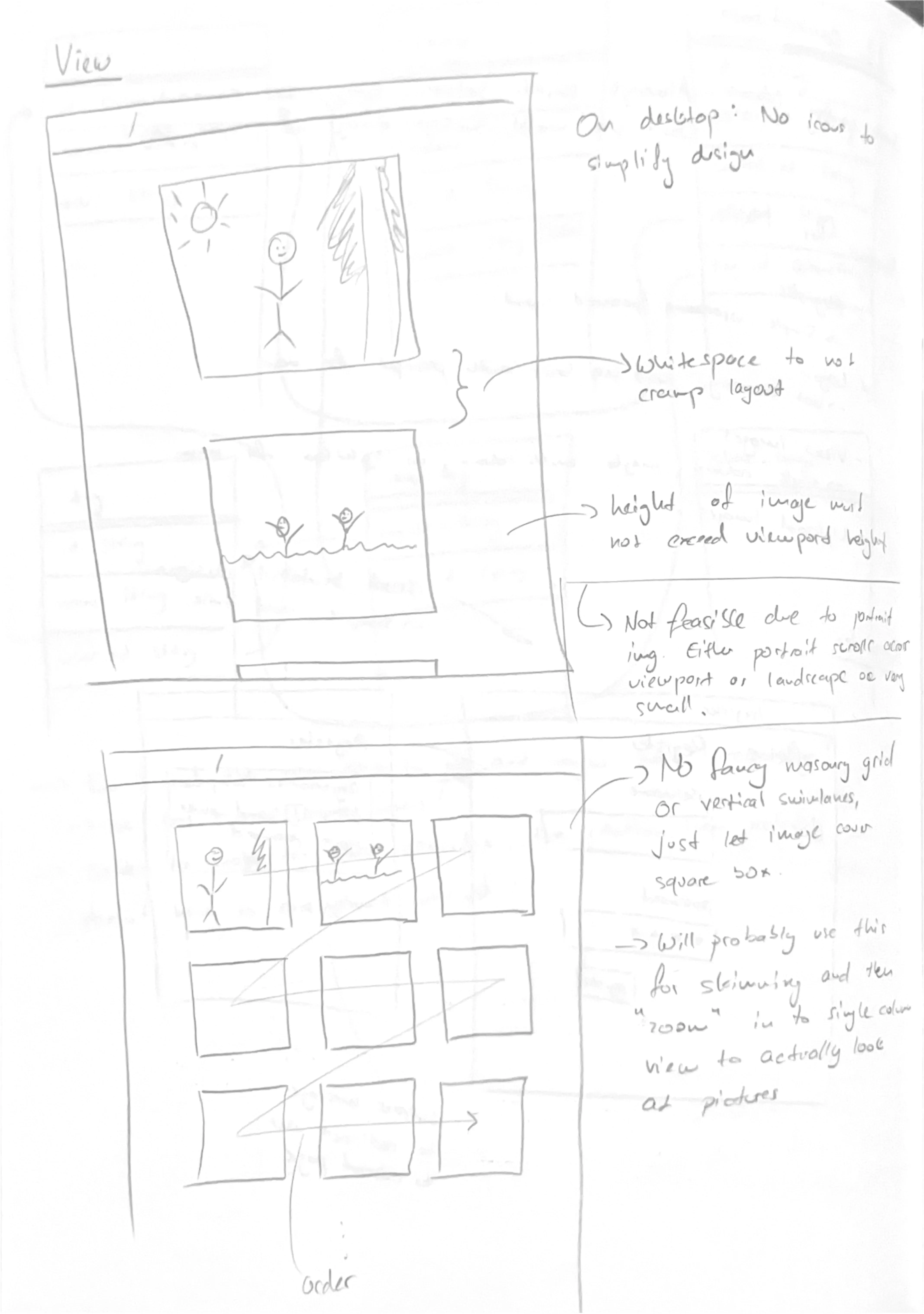 Screenshot of UX concept